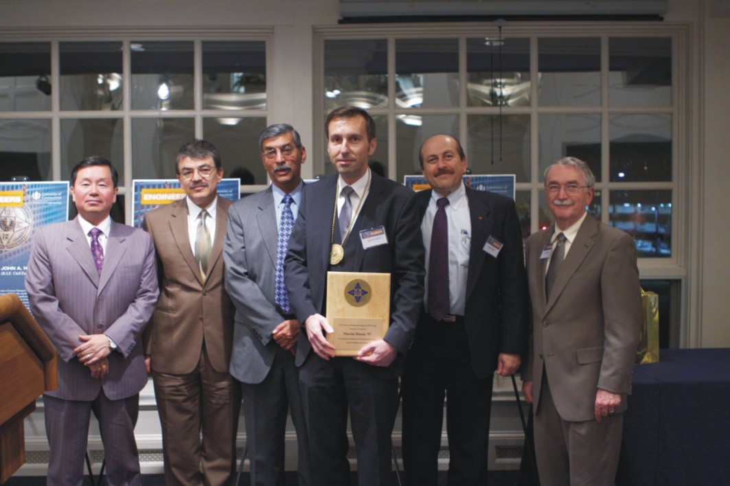 Dr. Martin Hosek, elected to the UCONN Academy of Distinguished Engineers Award ceremony held on April 27th of 2010